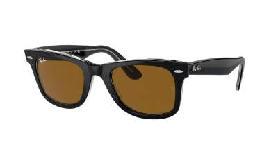 Sunglasses Ray-Ban Wayfarer RB2140 1294/33 50-22 Black on transparent in stock