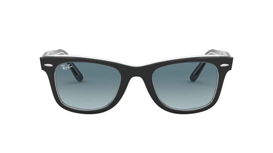 Sunglasses Ray-Ban Wayfarer RB2140 1294/3M 50-22 Black on transparent in stock