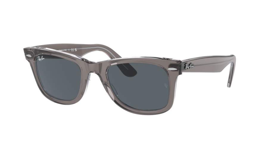 Zonnebrillen Ray-Ban Wayfarer RB2140 1355/R5 50-22 Grey on transparent op voorraad