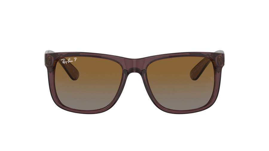 Sunglasses Ray-Ban Justin RB4165 6597/T5 51-16 Transparent Dark Brown in stock