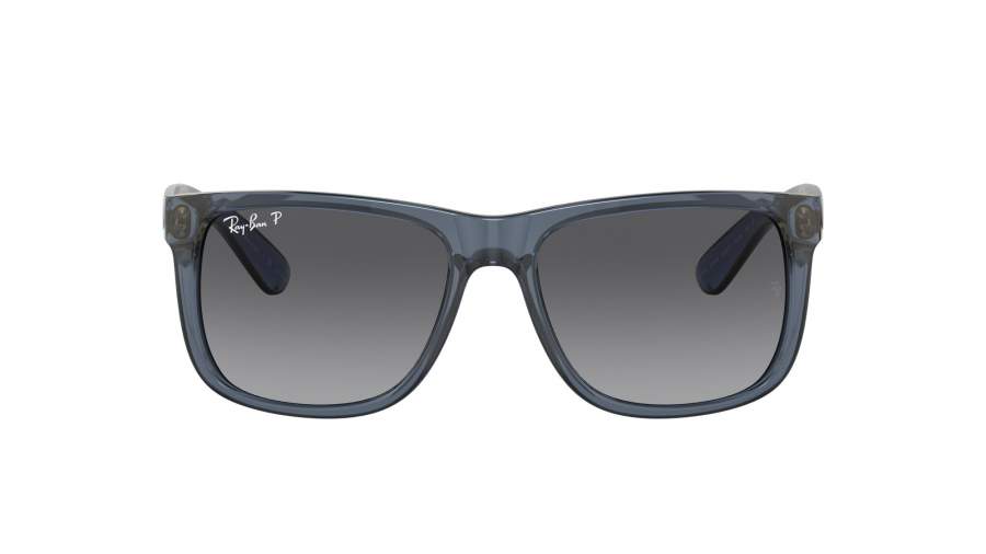 Sunglasses Ray-Ban Justin RB4165 6596/T3 55-16 Transparent Blue in stock