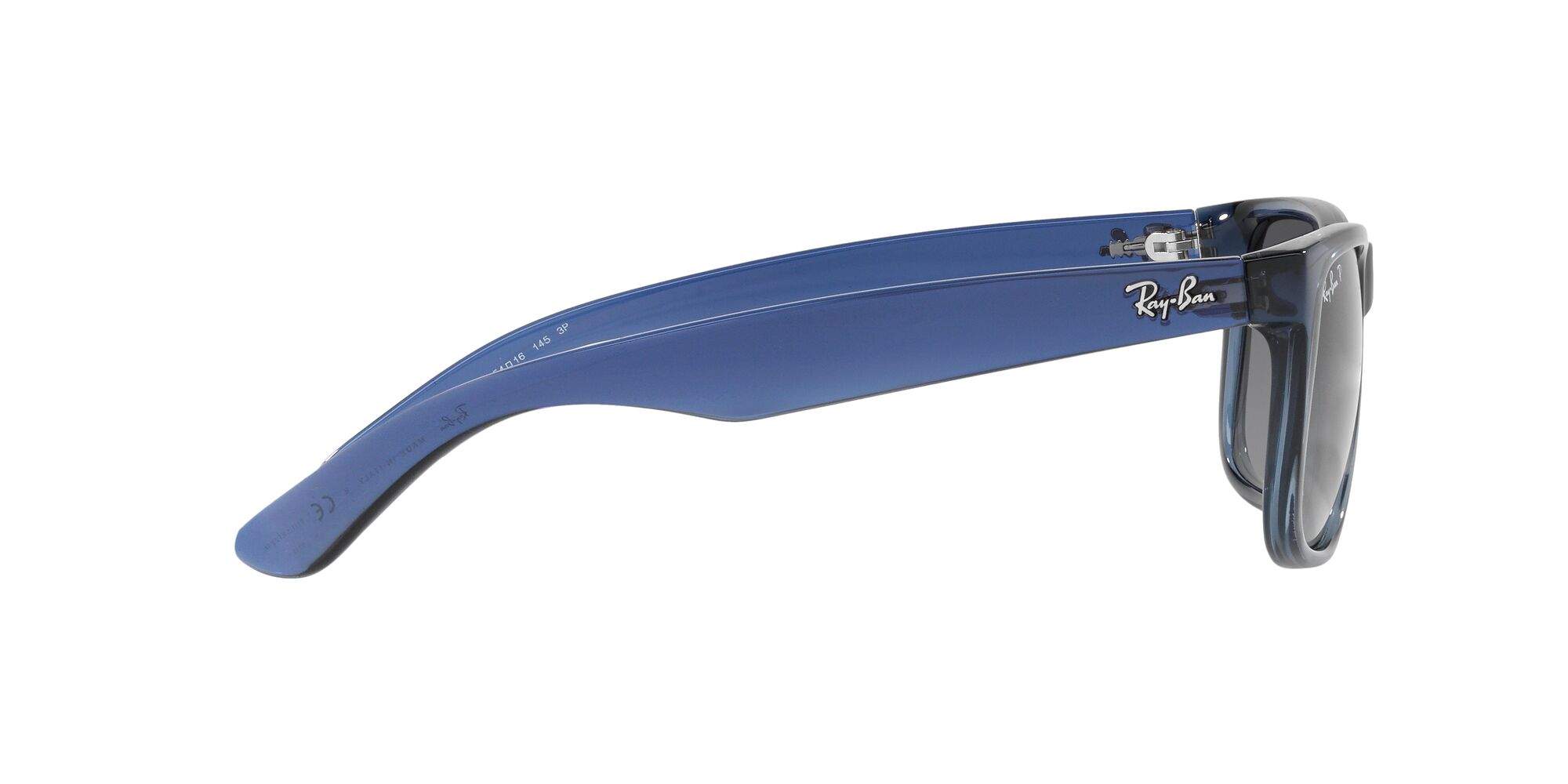 Sunglasses Ray-Ban Justin RB4165 6596/T3 55-16 Transparent Blue in stock