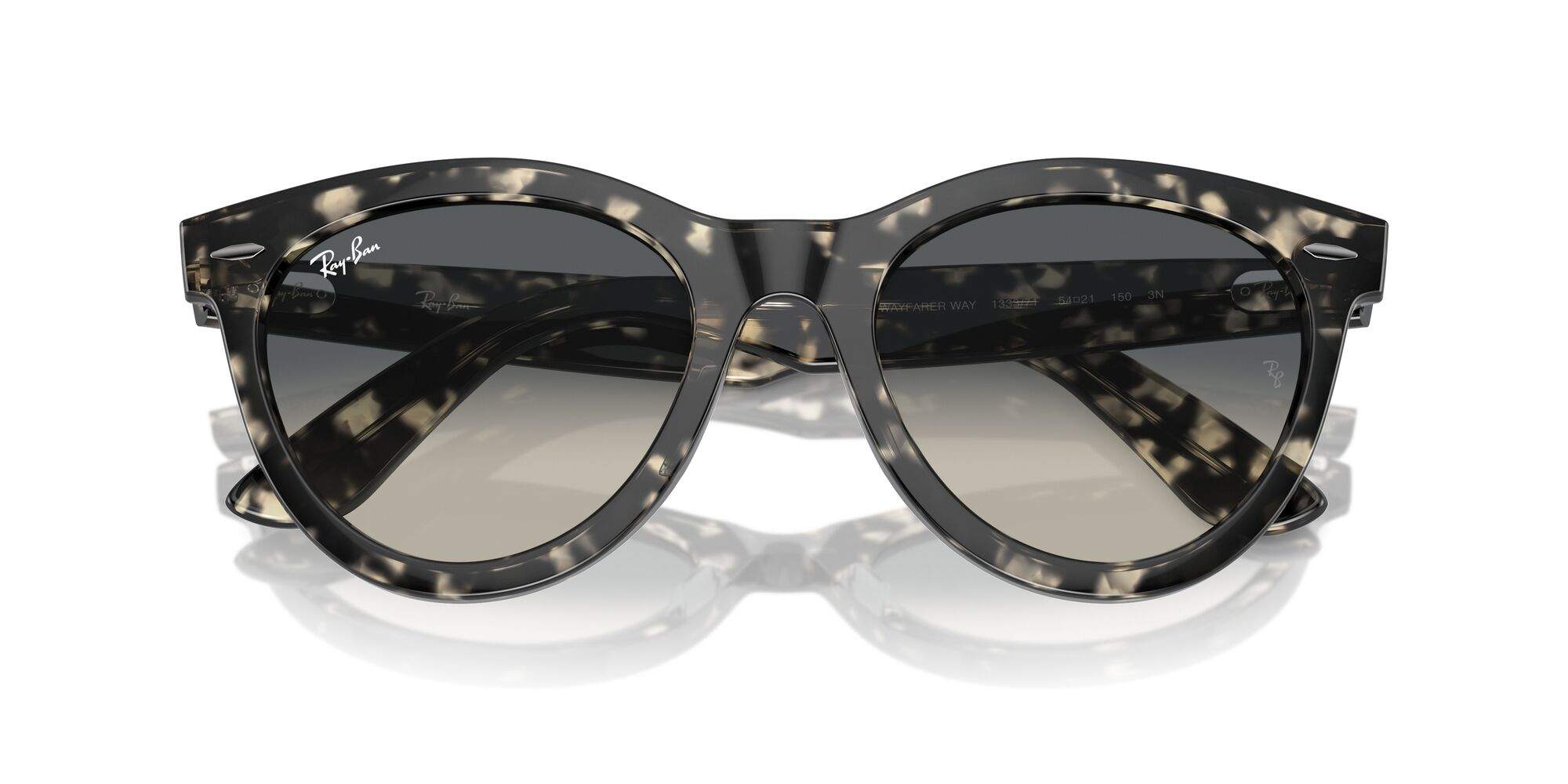 21:54 Sunglasses Ray-Ban Wayfarer way RB2241 1333/71 54-21 Grey Havana in ...
