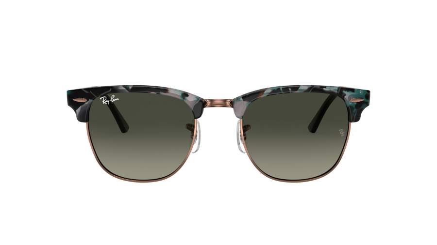 Lunettes de soleil Ray-Ban Clubmaster RB3016 1255/71 51-21 Spotted Grey/Green en stock