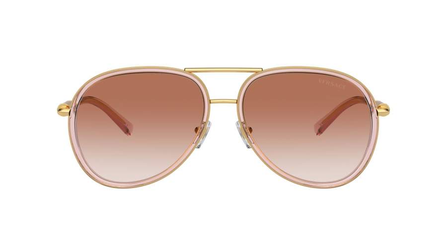 Sonnenbrille Versace VE2260 1002/13 60-16 Brown transparent auf Lager