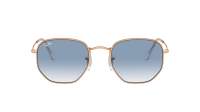 Ray-Ban Hexagonal Flat lenses RB3548 9202/3F 51-21 Rose Gold