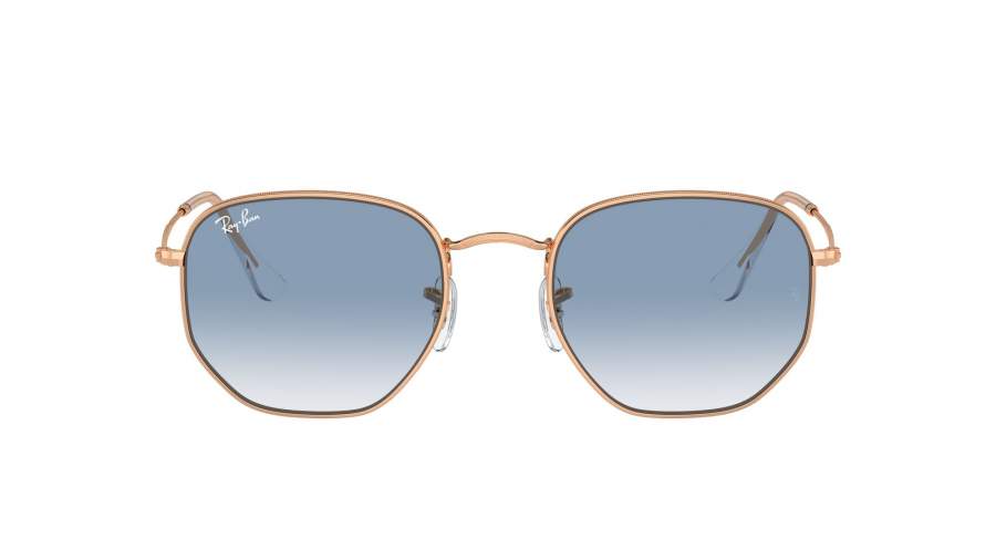 Sunglasses Ray-Ban Hexagonal Flat lenses RB3548 9202/3F 51-21 Rose Gold in stock