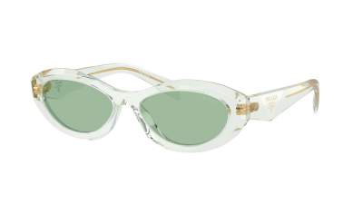 Lunettes de soleil Prada Symbole PR 26ZS 14R-20E 55-16 Transparent Mint en stock