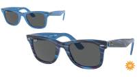 Ray-Ban Wayfarer Change Collection RB2140 1409/B1 50-22 Photo striped blue