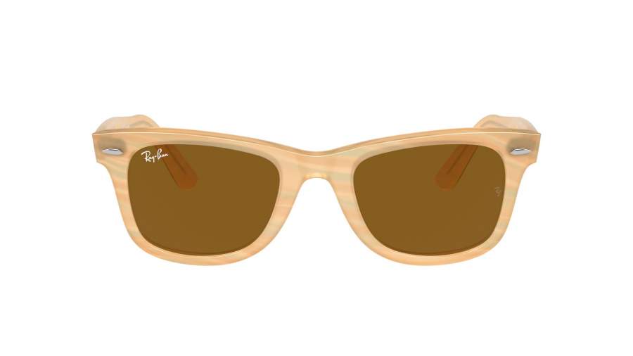 Lunettes de soleil Ray-Ban Wayfarer Change Collection RB2140 1408/33 50-22 Photo waves brown en stock