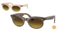 Ray-Ban Wayfarer oval Change Collection RB2242 1386/85 53-22 Photo waves brown