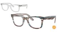 Ray-Ban Wayfarer ease Change collection RX4340V RB4340V 8382 50-22 Photo sriped light blue