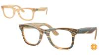 Ray-Ban Wayfarer ease Change collection RX4340V RB4340V 8383 50-22 Photo striped brown