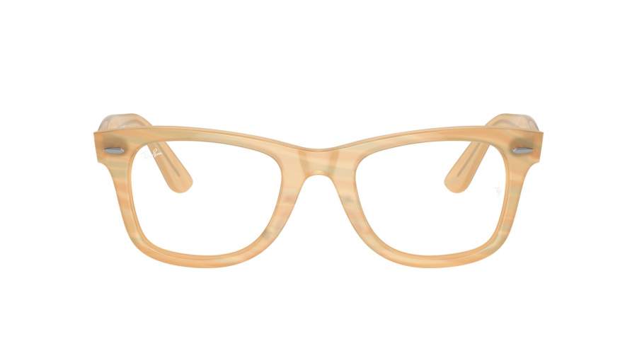 Eyeglasses Ray-Ban Wayfarer ease Change collection RX4340V RB4340V 8383 50-22 Photo striped brown in stock