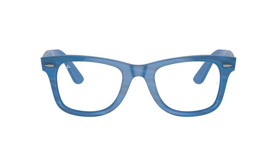 Eyeglasses Ray-Ban Wayfarer ease Change collection RX4340V RB4340V 8384 50-22 Photo striped blue in stock