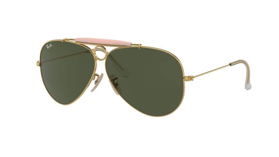Zonnebrillen Ray-Ban Shooter RB3138 001 62-09 Or op voorraad