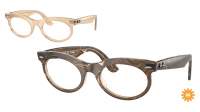 Ray-Ban Wayfarer oval Change collection RX2242V RB2242V 8294 50-22 Photo waves brown