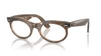 Ray-Ban Wayfarer oval Change collection RX2242V 8294 50-22 Photo waves brown