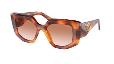 Lunettes de soleil Prada Symbole PR 14ZS 18R-70E 50-18 Cognac Tortoise en stock