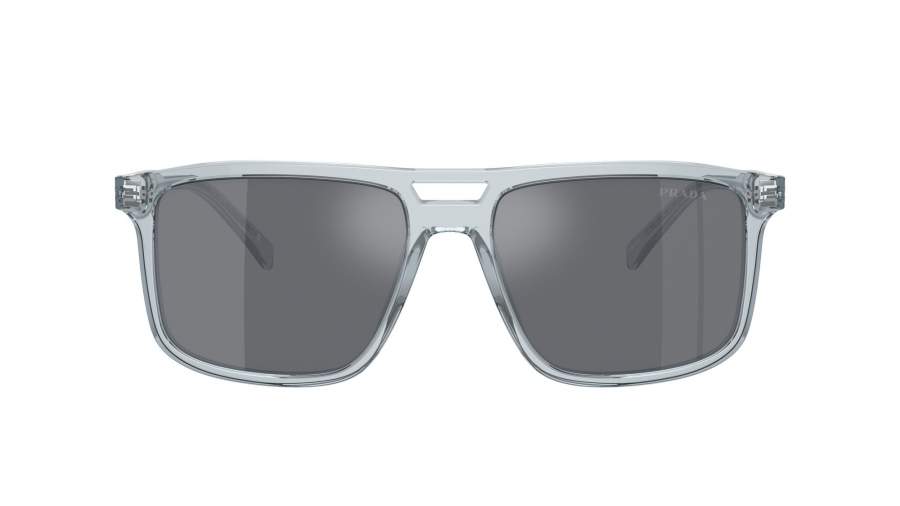 Sunglasses Prada PR A22S 19T-175 56-18 Transparent Azure in stock