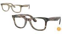 Ray-Ban Wayfarer ease Change collection RX4340V RB4340V 8381 50-22 Photo striped grey