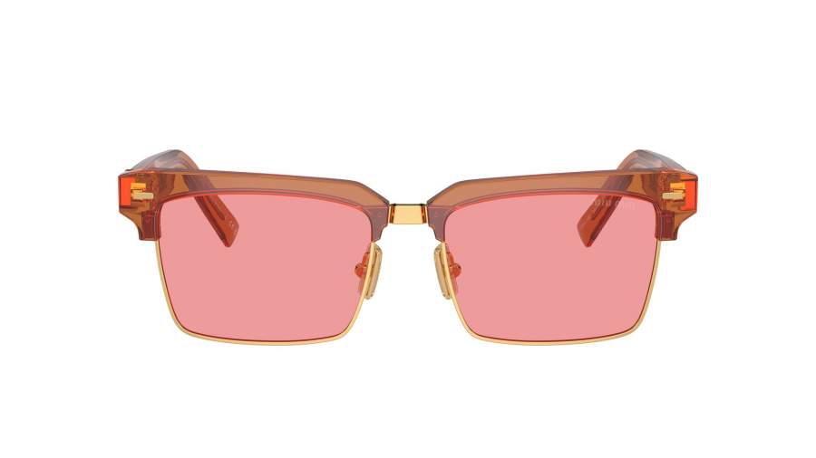 Sonnenbrille Miu Miu Runway MU 10ZS 15T-1D0 54-17 Caramel Transparent auf Lager