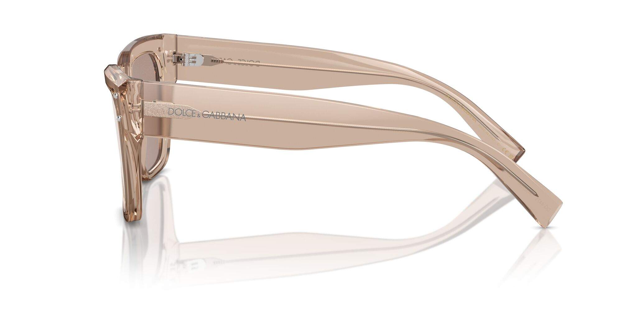Transparent Op Zonnebrillen Dolce & Gabbana DG4471 3432/5A 52-18 Camel Transparent op ...