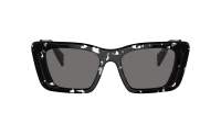 Prada Symbole PR 08YS 15S-5Z1 51-18 Black Crystal Tortoise