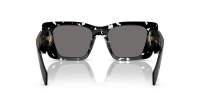 Prada Symbole PR 08YS 15S-5Z1 51-18 Black Crystal Tortoise