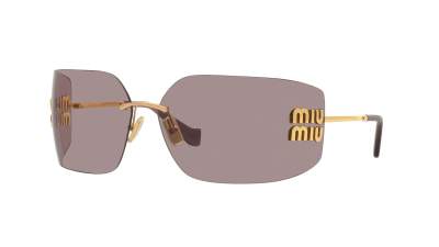 Sonnenbrille Miu Miu Runway MU 54YS 5AK-06I 80-14 Gold auf Lager