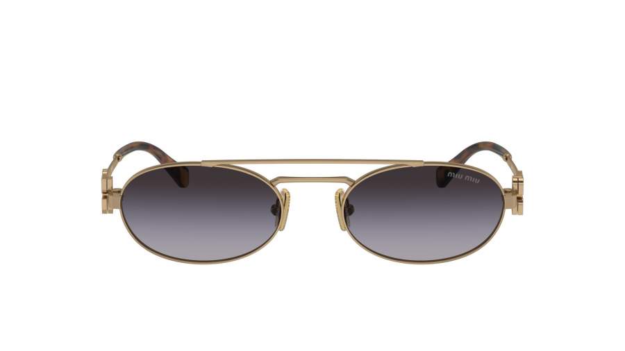 Sunglasses Miu Miu Logo MU 54ZS 7OE-5D1 53-19 Antique Gold in stock