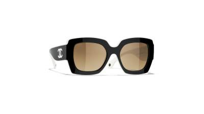 Lunettes de soleil CHANEL CH6059 1656/M2 52--20 Black/Milky White en stock