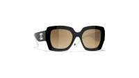 CHANEL CH6059 1656/M2 52--20 Black/Milky White