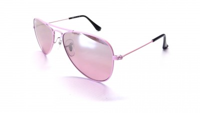Sunglasses Ray-Ban Aviator Pink RJ9506S 2117E 50-13 Medium in stock