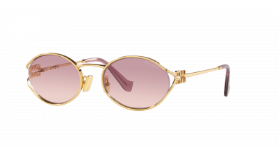 Solbriller Miu Miu Logo MU 52YS 5AK06S 54-21 Gold 