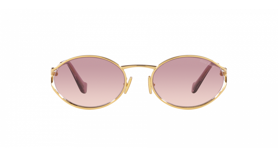 Sonnenbrille Miu Miu Logo MU 52YS 5AK-06S 54-21 Gold auf Lager