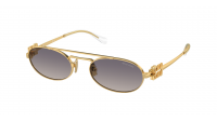 Miu Miu Logo MU 54ZS 5AK30C 53-19 Ouro
