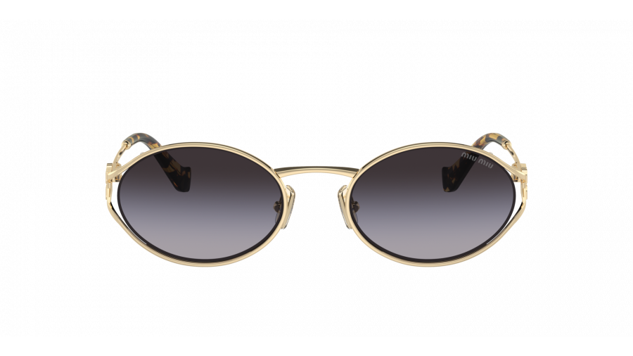 Sonnenbrille Miu Miu Logo MU 52YS ZVN-5D1 54-21 Pale Gold auf Lager