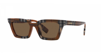 Lunettes de soleil Burberry Briar BE4392U 3966/73 52-19 Check Brown en stock