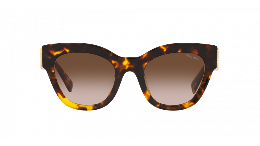 Sonnenbrille Miu Miu Glimpse MU 01YS VAU-6S1 51-22 Honey Havana auf Lager