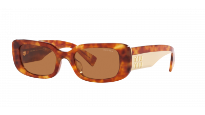 Lunettes de soleil Miu Miu Glimpse MU 08YS 4BW-2Z1 51-21 Havana en stock