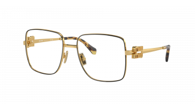 Brille Miu Miu MU 51XV KUI1O1 54-17 Gold auf Lager