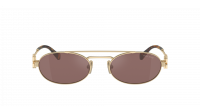 Miu Miu Logo MU 54ZS ZVN70D 53-19 Pale Gold