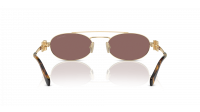 Miu Miu Logo MU 54ZS ZVN70D 53-19 Pale Gold