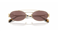 Miu Miu Logo MU 54ZS ZVN70D 53-19 Pale Gold