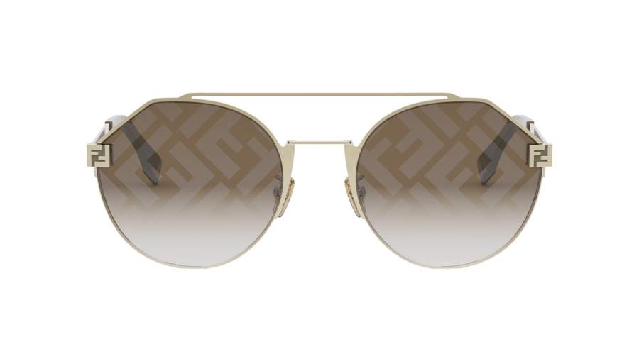 Sonnenbrille FENDI Sky FE40060U 32F 55-21 Gold auf Lager