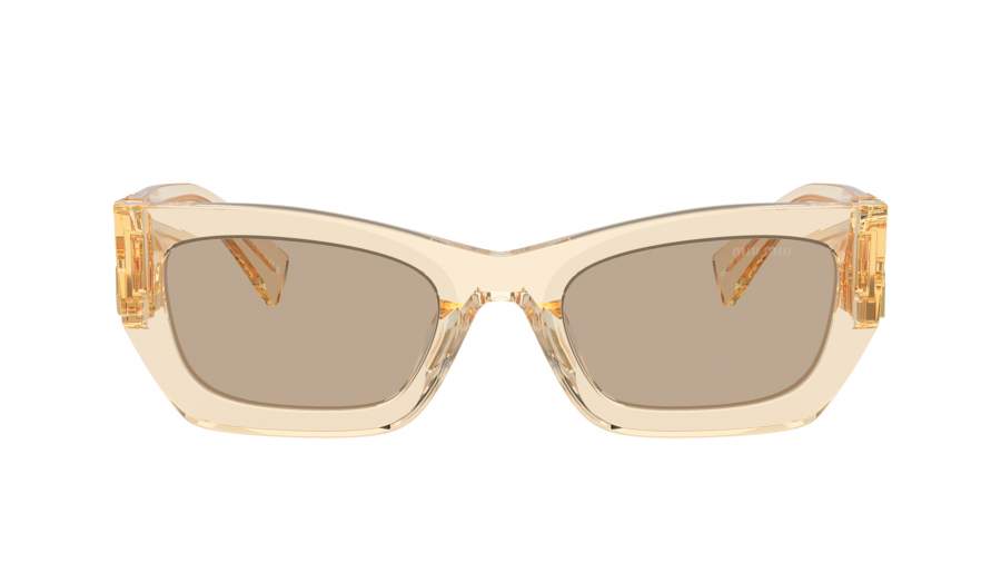 Sonnenbrille Miu Miu MU 09WS 11T40F 53-22 Sand Transparent auf Lager