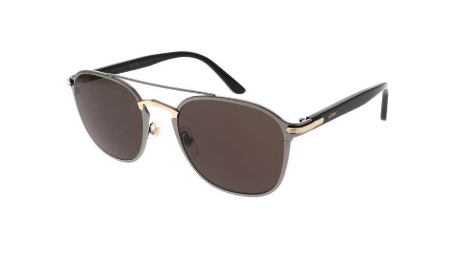 Óculos de sol Cartier Contemporary CT0012S 004 54-21 Cinza