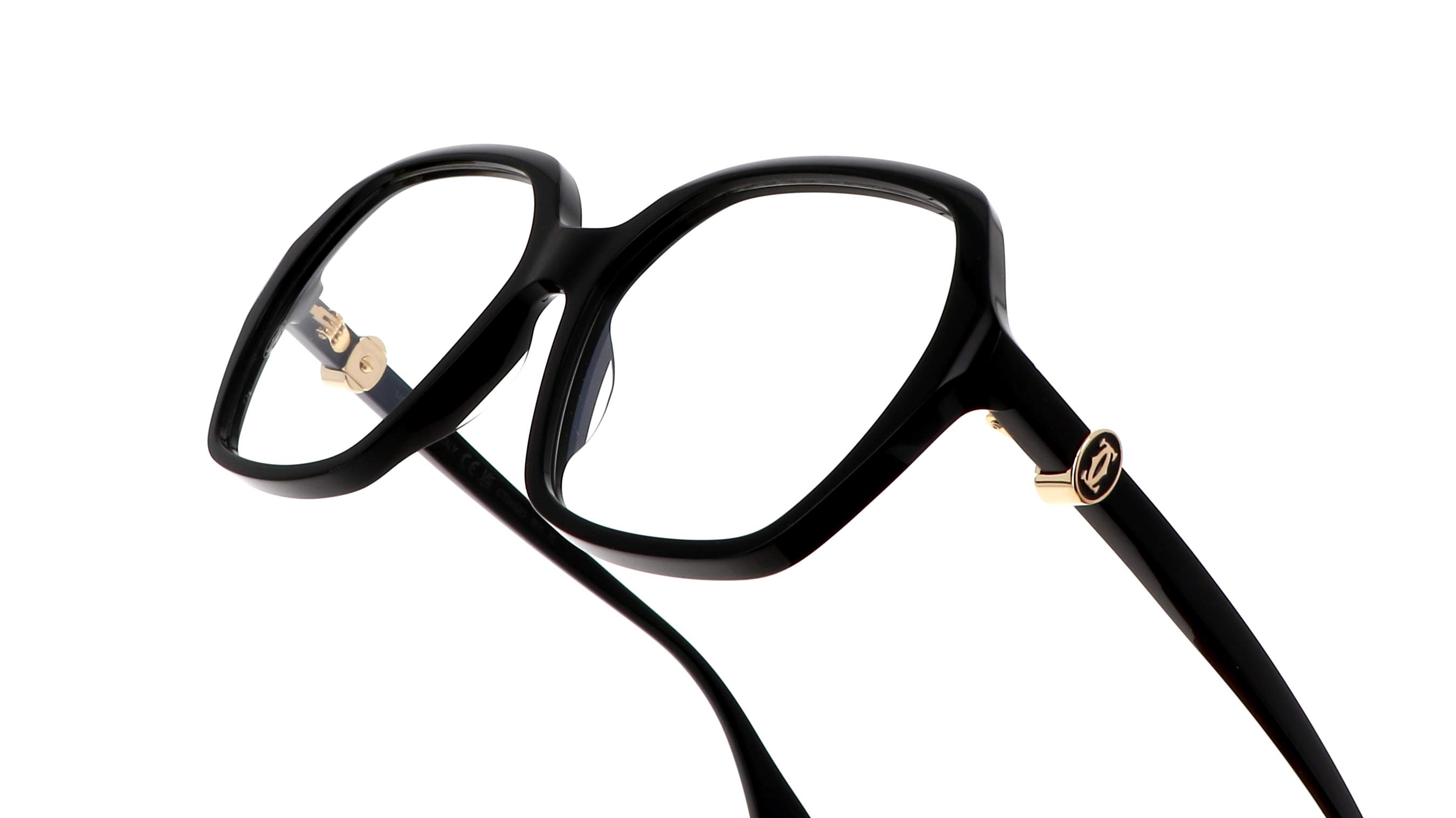Lunettes de vue Cartier Contemporary CT0492O 001 57-16 Noir | Visiofactory
