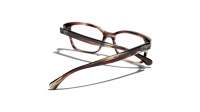 CHANEL CH3451B 1727 51-17 Grey brown striped